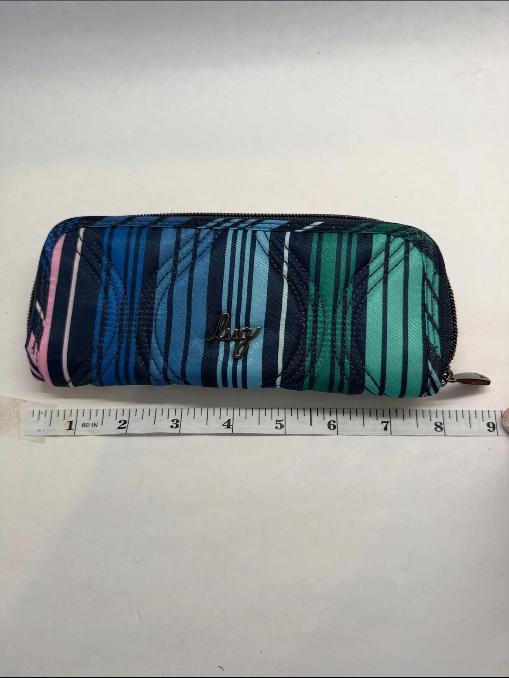 lug Striped Blue Teal Pink Wallet